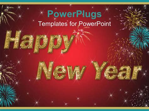 New Year's PowerPoint template styles