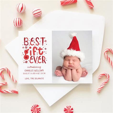 Newborn Christmas Card Design 2