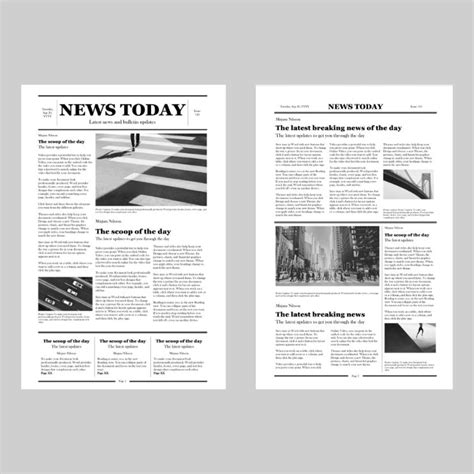 Newspaper Template Gallery Image 5