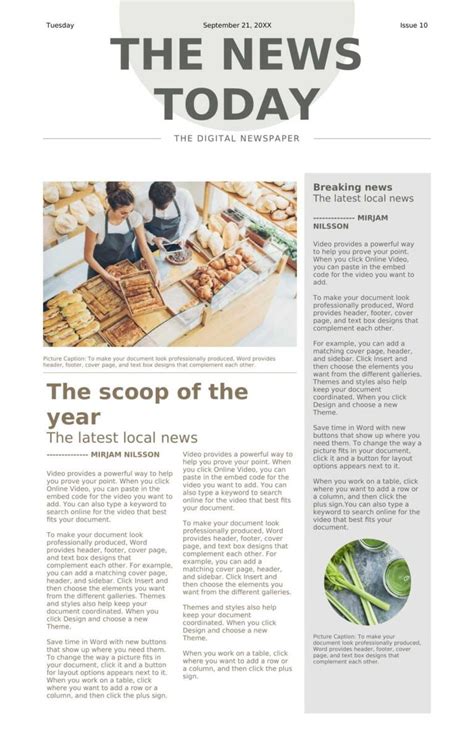 Newspaper Template Gallery Image 7