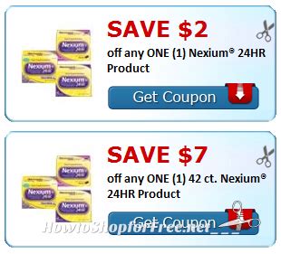 Nexium Coupon Savings