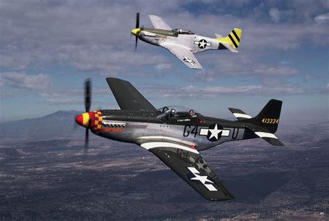 P-51 Mustang at night