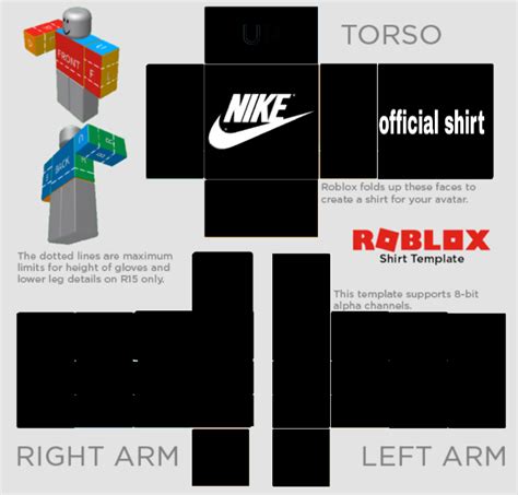 Nike Roblox Shirt Template for Graphic Designers