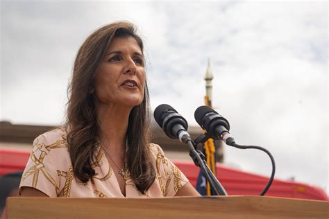 Nikki Haley speaking at a UN Security Council meeting