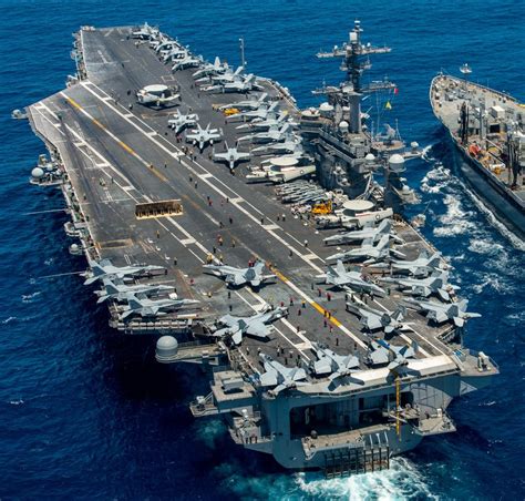 The USS Nimitz (CVN-68) in operation, showcasing its impressive size and capabilities