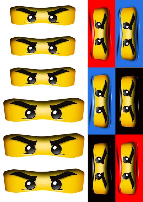 Ninjago Character Eyes Printables