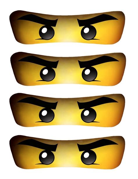 Ninjago Eyes Activity Sheets