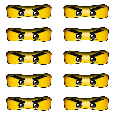 Free Printable Ninjago Eyes Templates