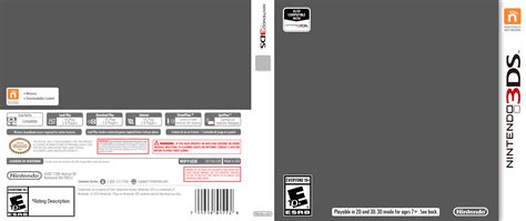 Nintendo 3DS Cover Template Design and Download