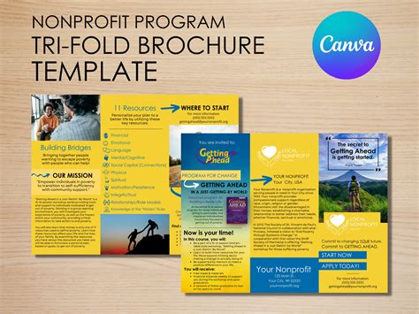 Non-Profit 2-Fold Brochure Template