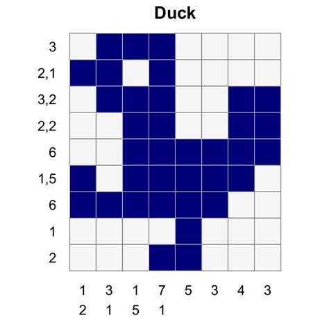 Nonogram puzzle examples