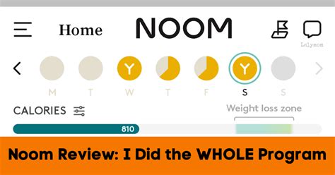 Noom Weight Loss Tracker Plan