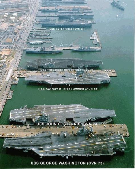 Aircraft carrier crew members