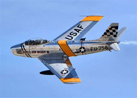 North American F-86 Sabre in Flight