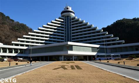 Aerial view of a North Korean luxury resort