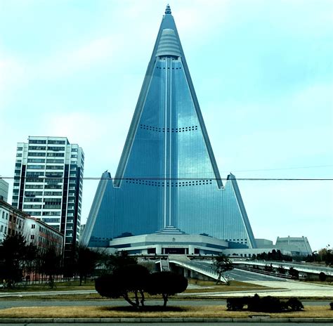 Aerial view of a North Korean luxury resort