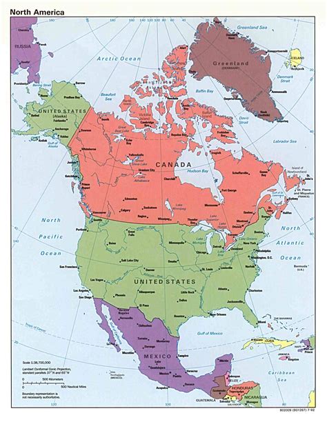 North America map