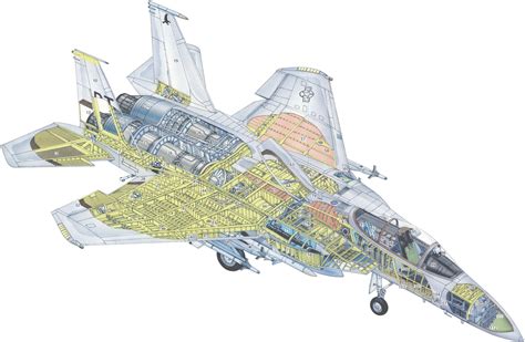 Northrop F-15 Cutaway Drawing