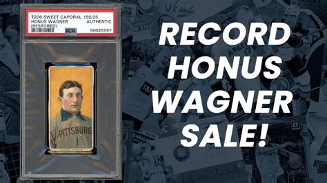 Notable Honus Wagner Sales