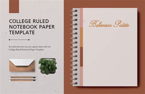 Notebook Paper Template Design