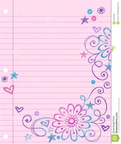 Notebook Paper Template Ideas