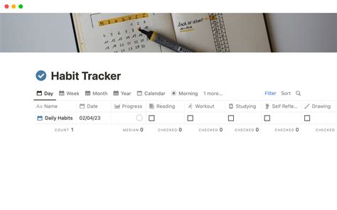 Notion Habit Tracker Template