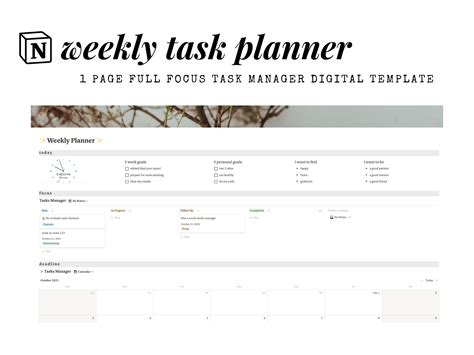 Notion Planner Templates for Productivity