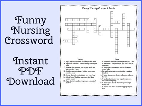 Nurses Week Crossword Puzzle