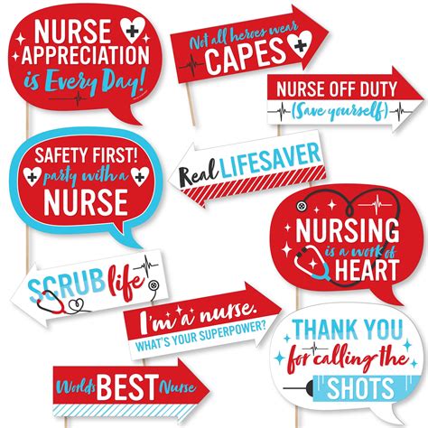 Nurses Week Photo Booth Props