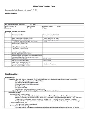 Nursing Telephone Triage Cheat Sheet Template Sample