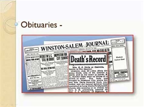 Obituary Listing Benefits