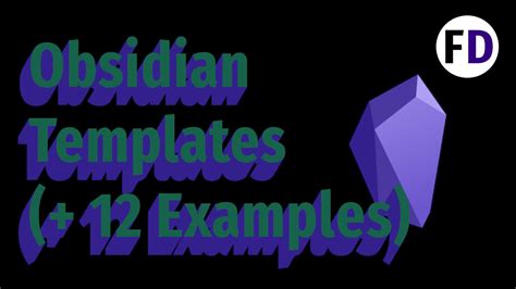 Understanding Obsidian Templates