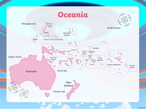 Oceania map resources