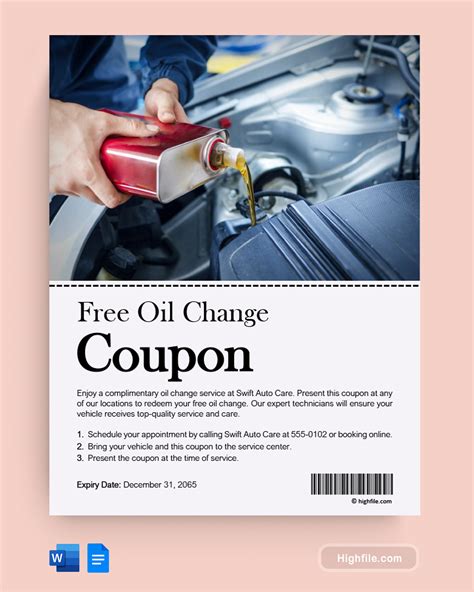 Oil Change Coupons Online