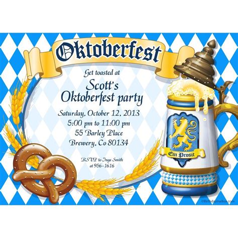 Oktoberfest Party Invitation Templates