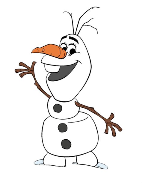 Olaf Scene Template Printable