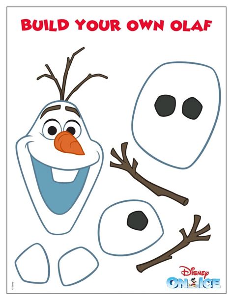 Olaf Scene Template Printable