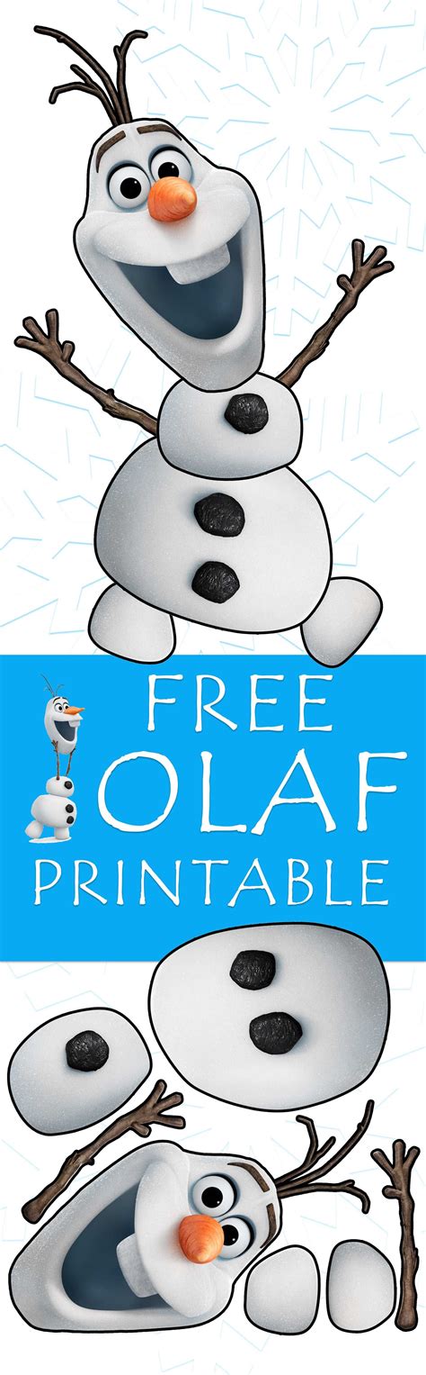 Olaf Template Printable Large