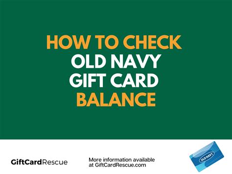 Old Navy Gift Card Balances