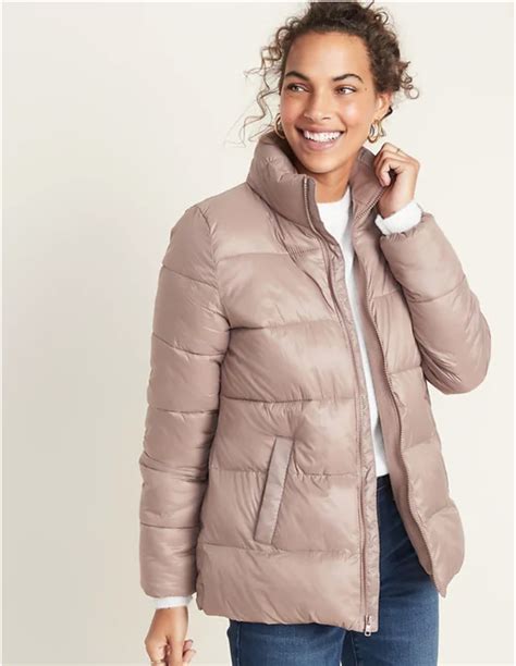 Old Navy Puffer Jacket in Brown