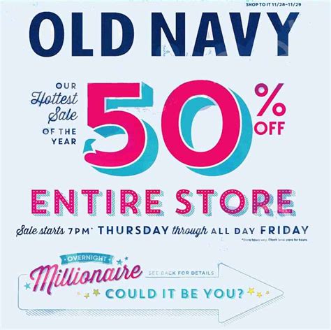 Old Navy Sale Sign