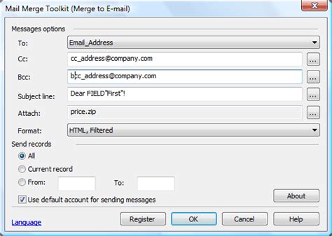 Online Mail Merge Tool