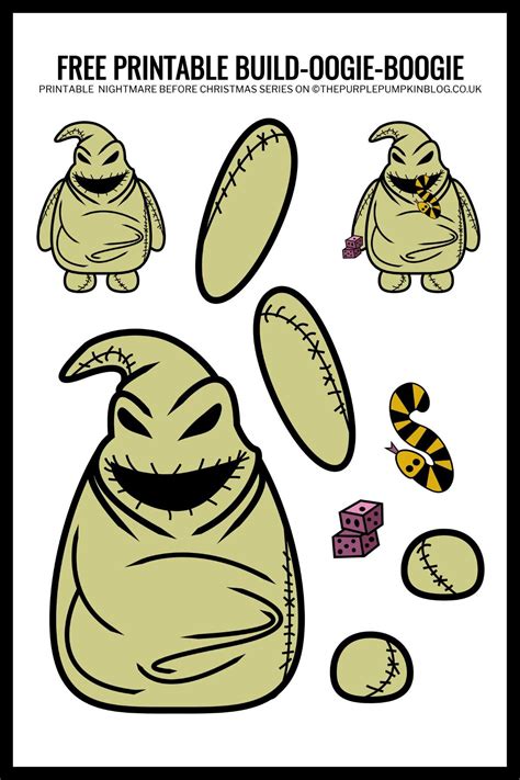 Oogie Boogie Template Printable Halloween Design