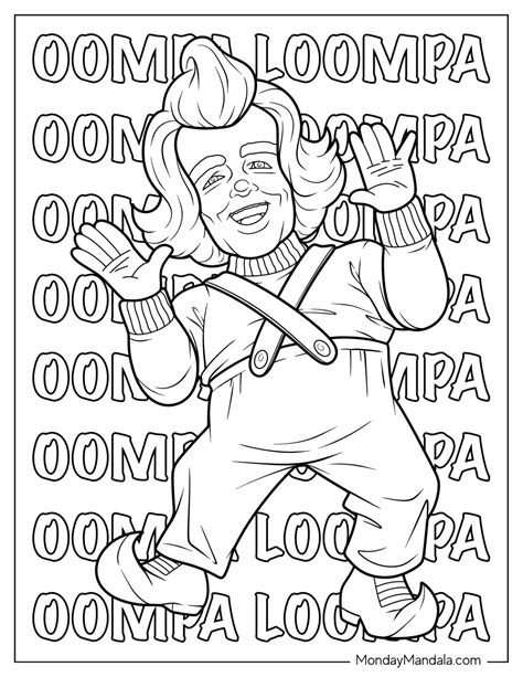 Oompa Loompa Coloring Page