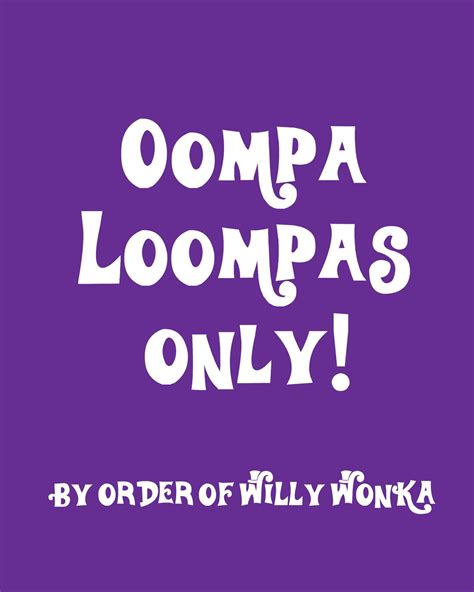 Oompa Loompa Word Search