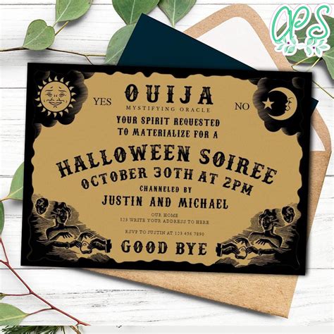 Ouija Board Invitation Template Download 3