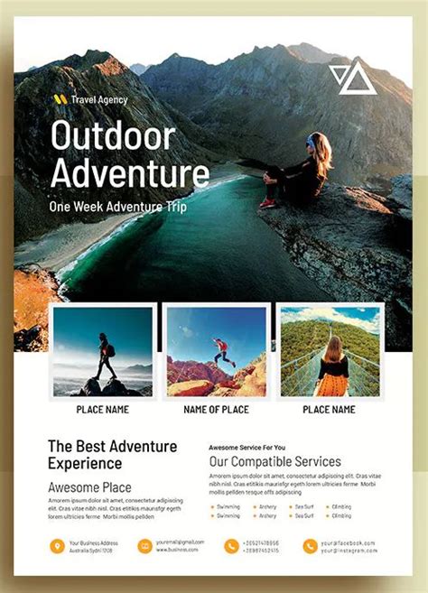 Outdoor Adventure Family Day Flyer Template