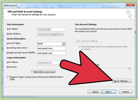 Outlook Email Copy Method Settings