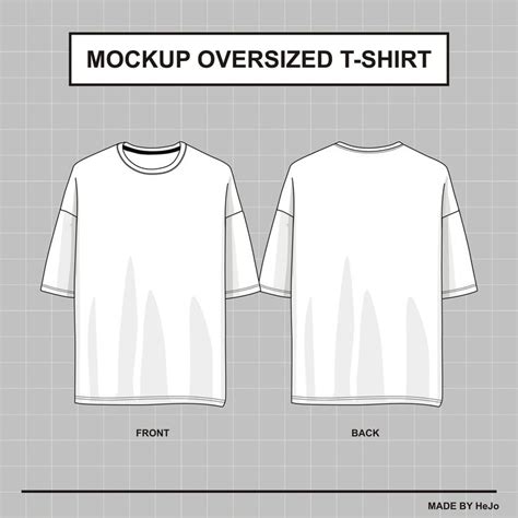 Oversized T-Shirt Template Example 1