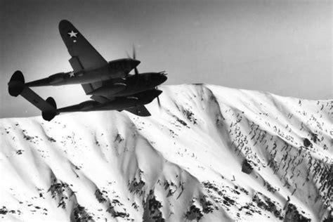 P-38 Lightning in flight